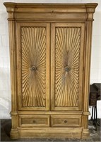 (JK) Vintage Armoire Cabinet 52” x 25” x 80”