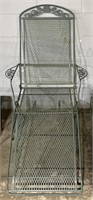 (JL) Vintage Green Outdoor Lounge Chair 42”