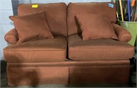 (DE) FlexSteel Loveseat Couch Sunbleach on Back