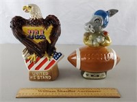 USA Eagle & Football Decanters