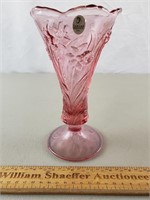 Fenton Glass Vase 7 & 5/8" H