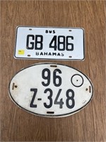 Lot of Vintage License Plates (2)