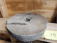 Vintage mill stone - 12" diameter