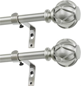 2 Pack Curtain Rods 28 to 48 Inch