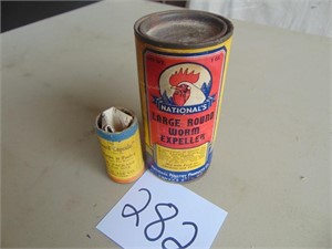 2 Poultry Worm Cans