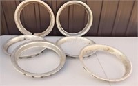 Vintage Mixed Stainless Steel Wheel Trim Rings