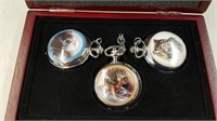 (3) Wildlife Pocket Watches