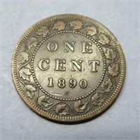1890-H LARGE CENT CANADA