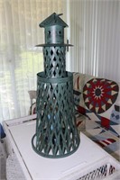 Metal Lighthouse Candle Holder 24" Tall