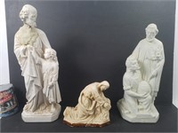 Statuettes religieuses en plâtre
