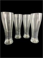 (4) Large 9.25" Beer Glasses