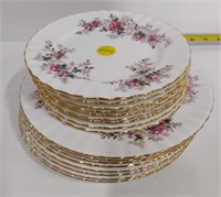 ROYAL ALBERT LAVENDER ROSE  SET OF DISHES