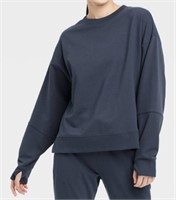 NEW All In Motion Women's French Terry Crewneck