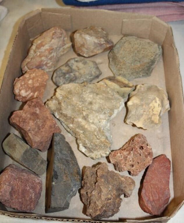 SELECTION OF VARIOUS ROCKS-FROM A COLLECTION