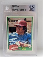 1981 Topps #180 Pete Rose BGS 8.5