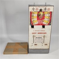 VINTAGE LUCKY HOROSCOPE TRADE MACHINE W/ NUMBERS