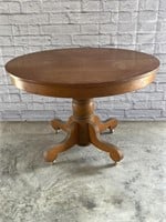 Vintage Round Dining Table. 31 inches tall x 46