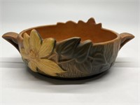 Antique Roseville Pottery 456-6 Handled Bowl