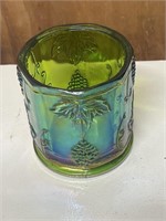 Carnival glass canister missing lid