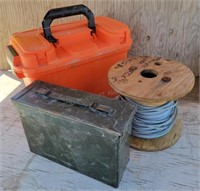 Cable/ Ammo Can/ Orange Tool Box