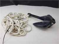 15 lb boat anchor with rope