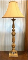 Cast Ornate Buffet Lamp with Shade