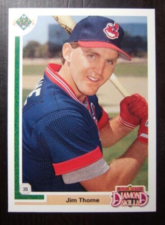 1991 UPPER DECK FINAL EDITION 17F JIM THOME ROOKIE