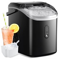 WF1143  Simzlife Nugget Ice Maker, 34lbs/24H, Blac