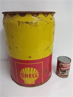 Baril en métal Shell 5 gallons