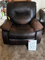Leather Electric Recliner (some wear)