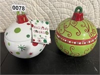 2 Christmas Cookie Jars