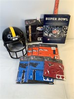 Steelers Catchers Helmet, Assorted Masks & Book
