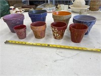 Drip Paint Flower Pots