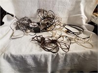 5 extension cords  and other cords
