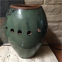 Glazed Art Pottery Vase 16" X 14"