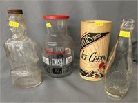 Milk Bottle, Canister, Lincoln Bottle