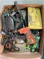 Assorted Hand Tools including caulk gun,