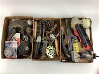 Hand Tools assorted, includes grinder