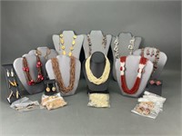 Assorted Fashion Necklaces and Earrings