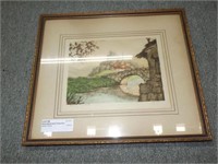 Artist Signed Hand Tinted Print