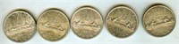 1960 1965x3 1966 Dollar BU Canada 5 Pc Lot