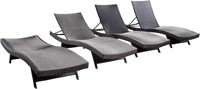 Salem Outdoor Wicker Lounge Chairs  2-Pcs Set
