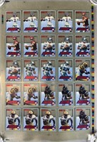 1994 Edge F/X NFL Football Card Uncut Sheet