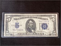 1934D $5 Silver Certificate Note Washington, D.C.