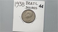 1938 Brazil 300 Reis gn4044