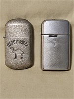 TWO VINTAGE LIGHTERS - CAMEL & RONSON