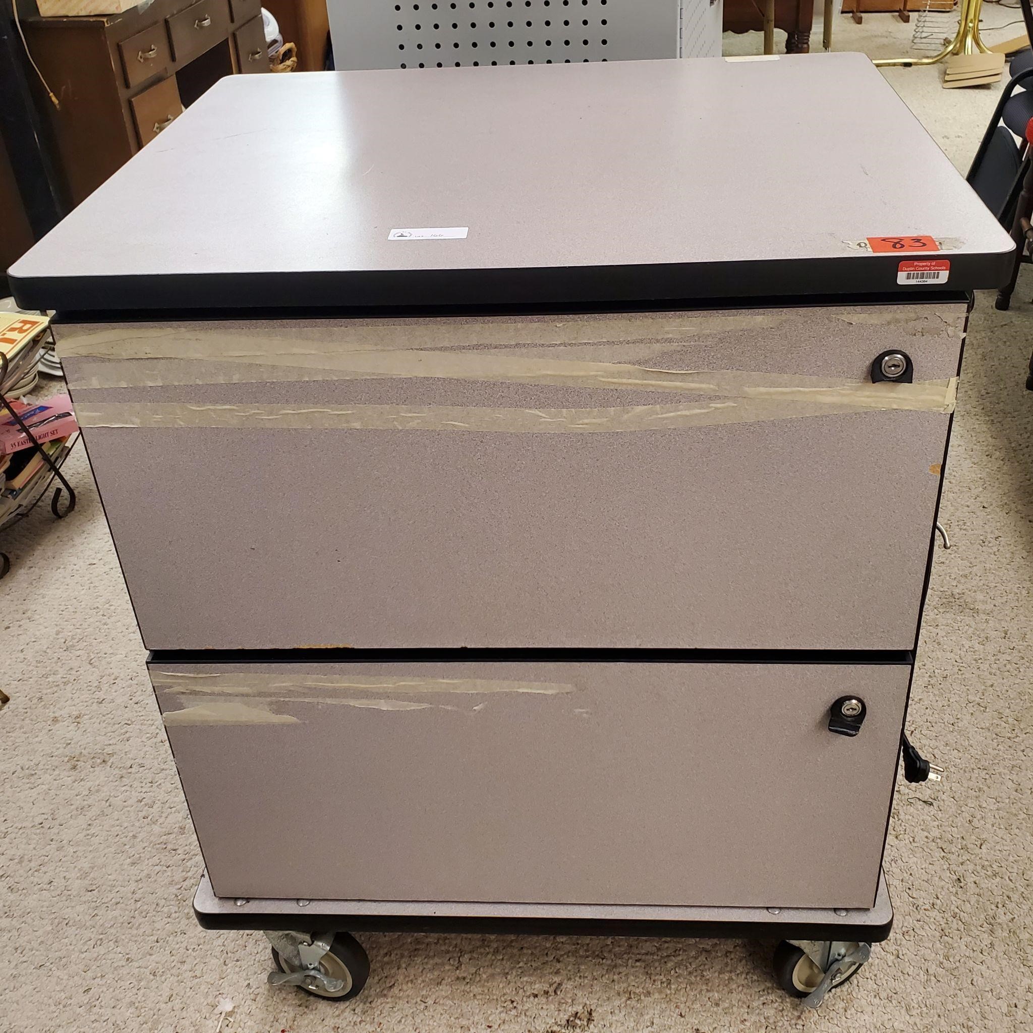 AV Cart with two drawers