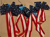 MSRP $12 Set 4 Fabric 4th Bows