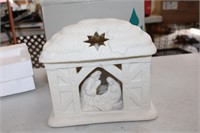 PARTY LIGHT NATIVITY CANDLE HOLDER