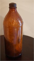Vintage 16oz Brown Clorox Bottle